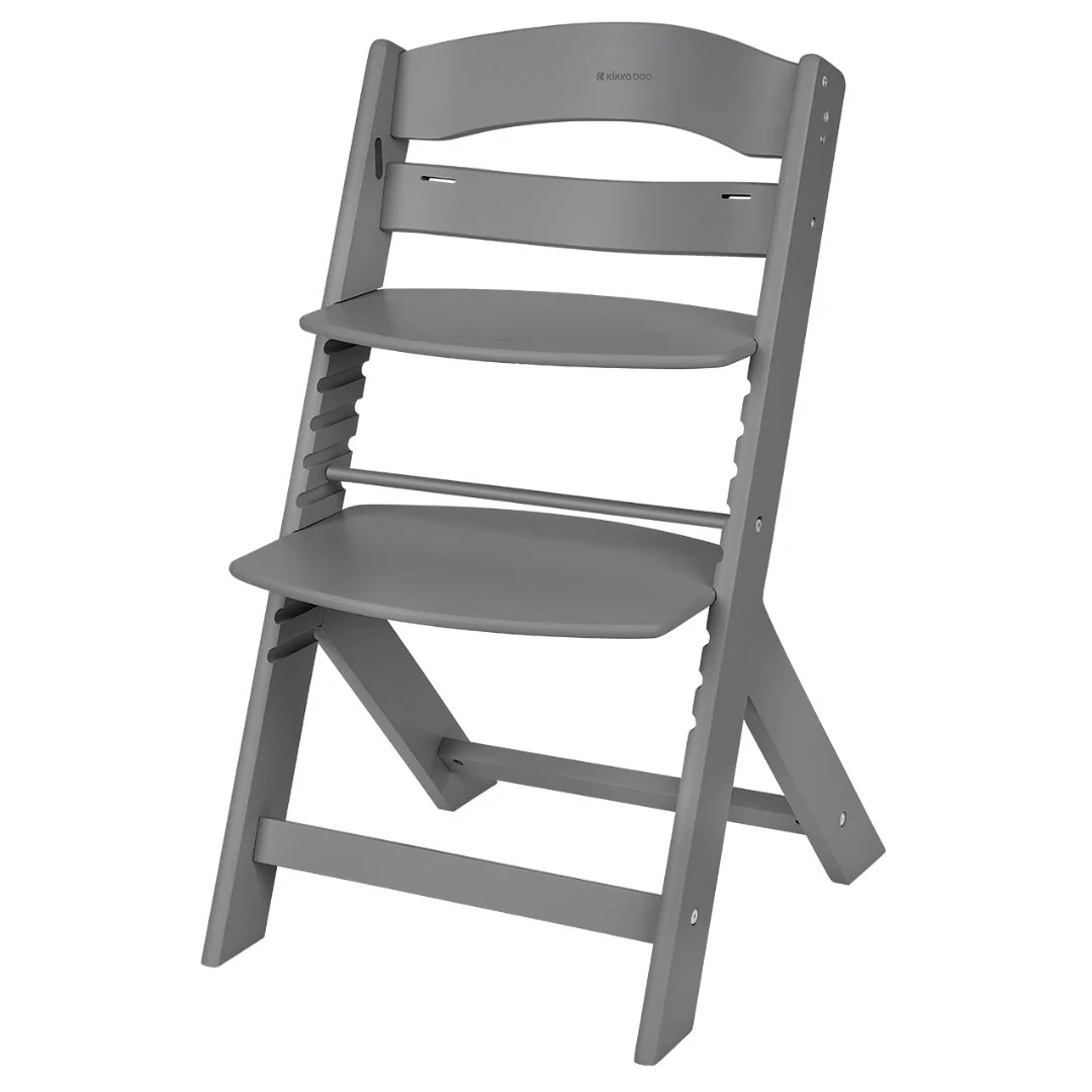 KikkaBoo® Nordy Wooden High Chair Dark Grey - Image 3