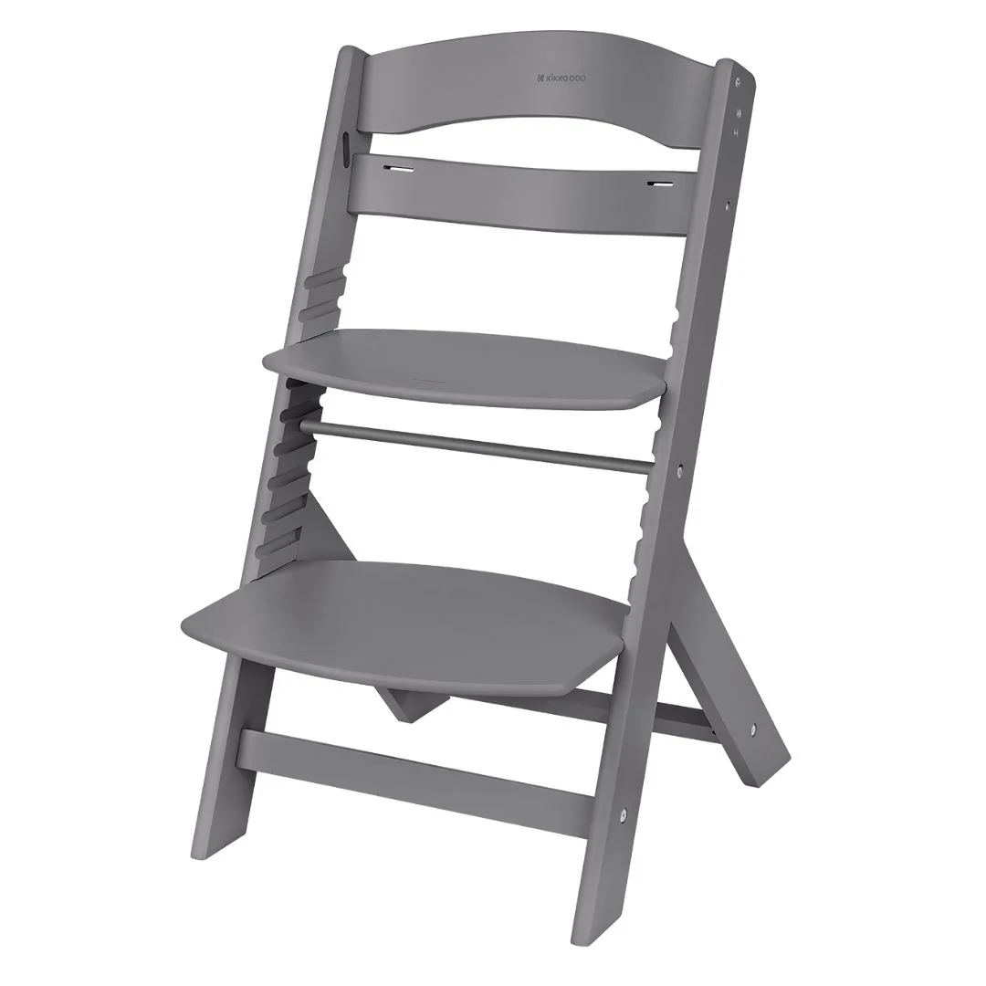 KikkaBoo® Nordy Wooden High Chair Dark Grey - Image 4