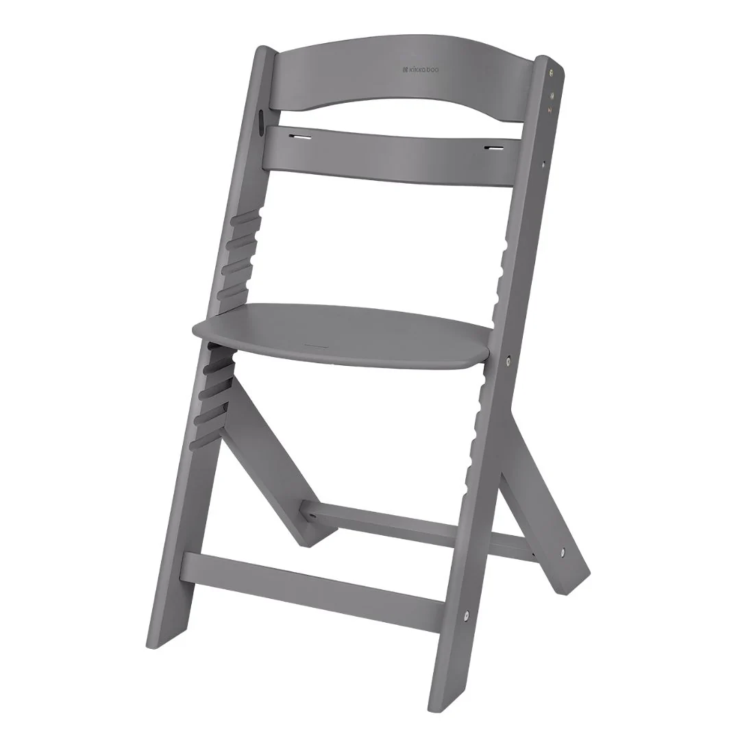 KikkaBoo® Nordy Wooden High Chair Dark Grey - Image 5