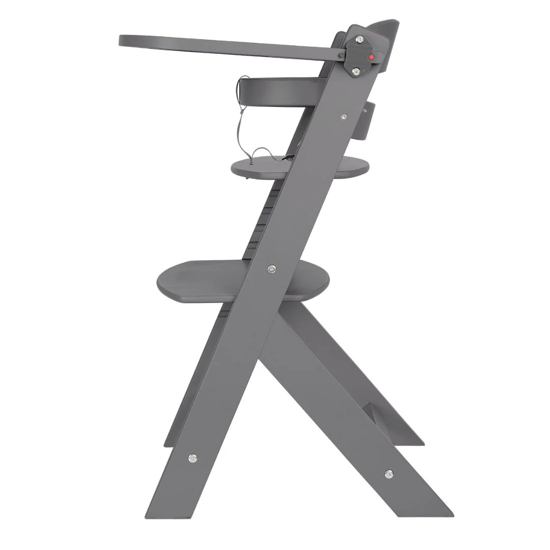 KikkaBoo® Nordy Wooden High Chair Dark Grey - Image 7