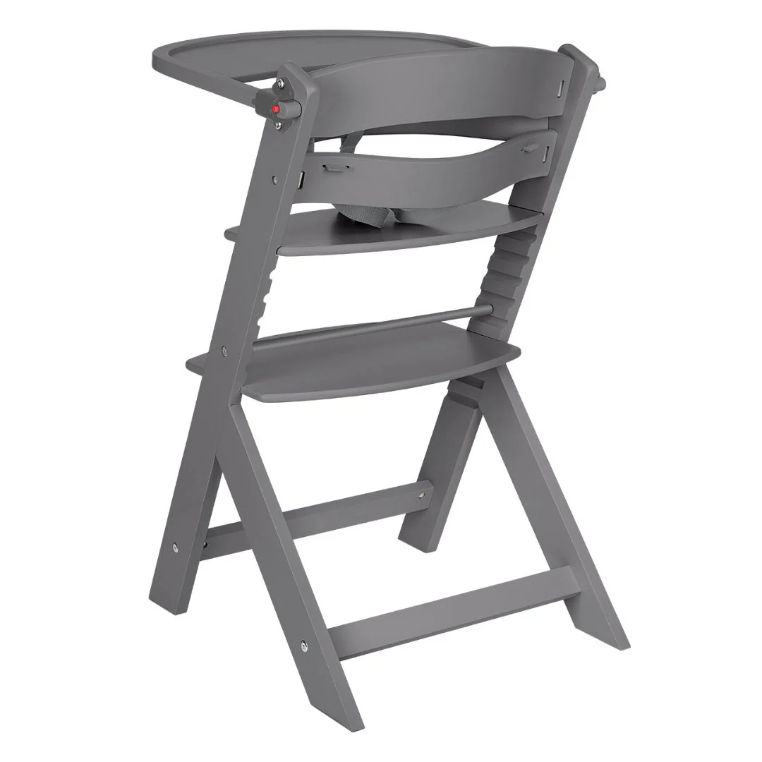KikkaBoo® Nordy Wooden High Chair Dark Grey - Image 8