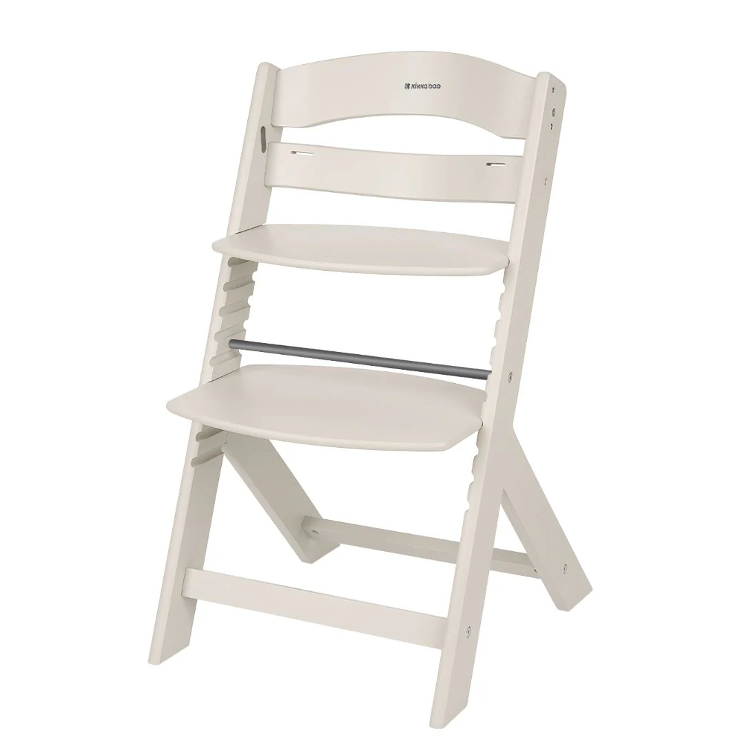 KikkaBoo® Nordy Wooden High Chair Light Beige - Image 3
