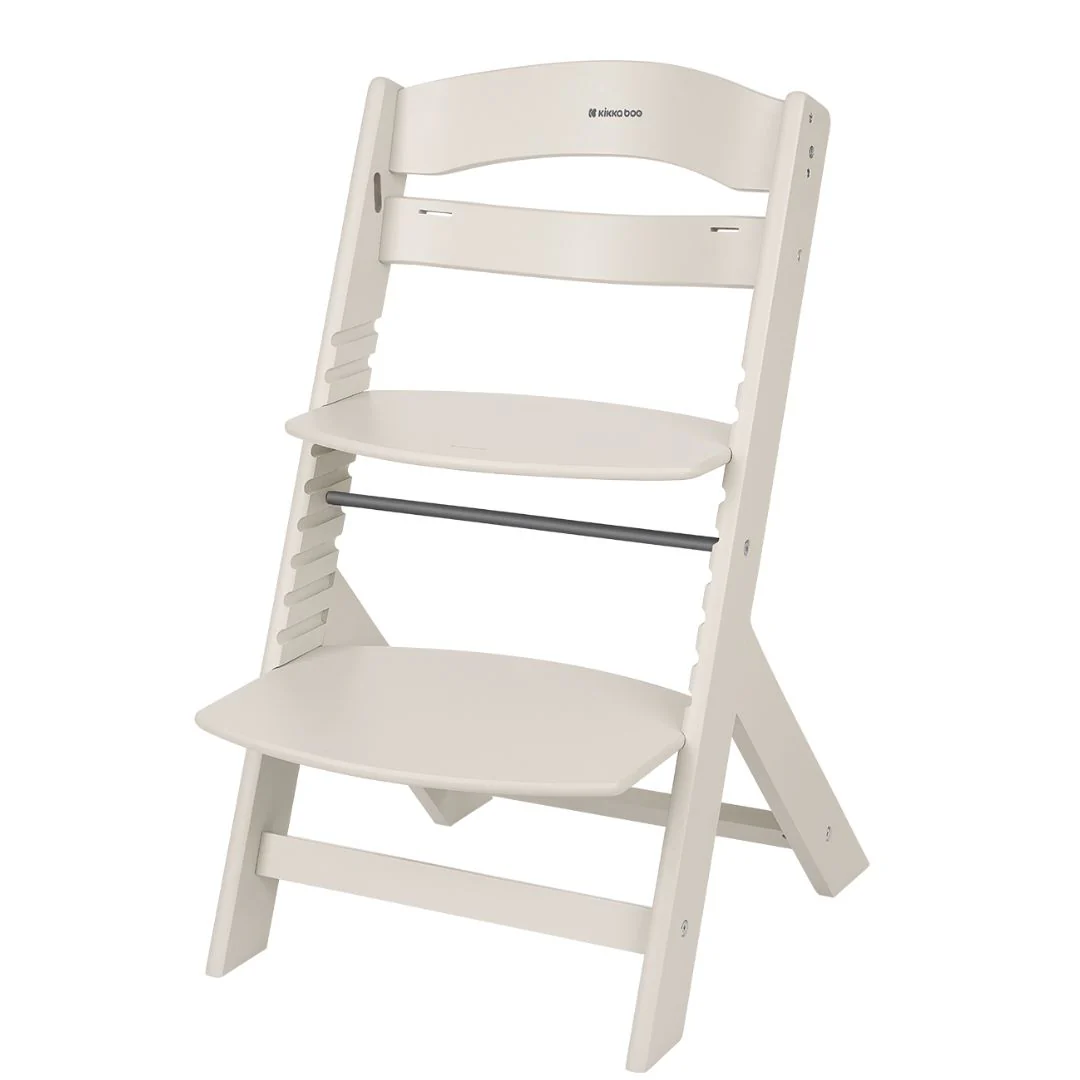 KikkaBoo® Nordy Wooden High Chair Light Beige - Image 4