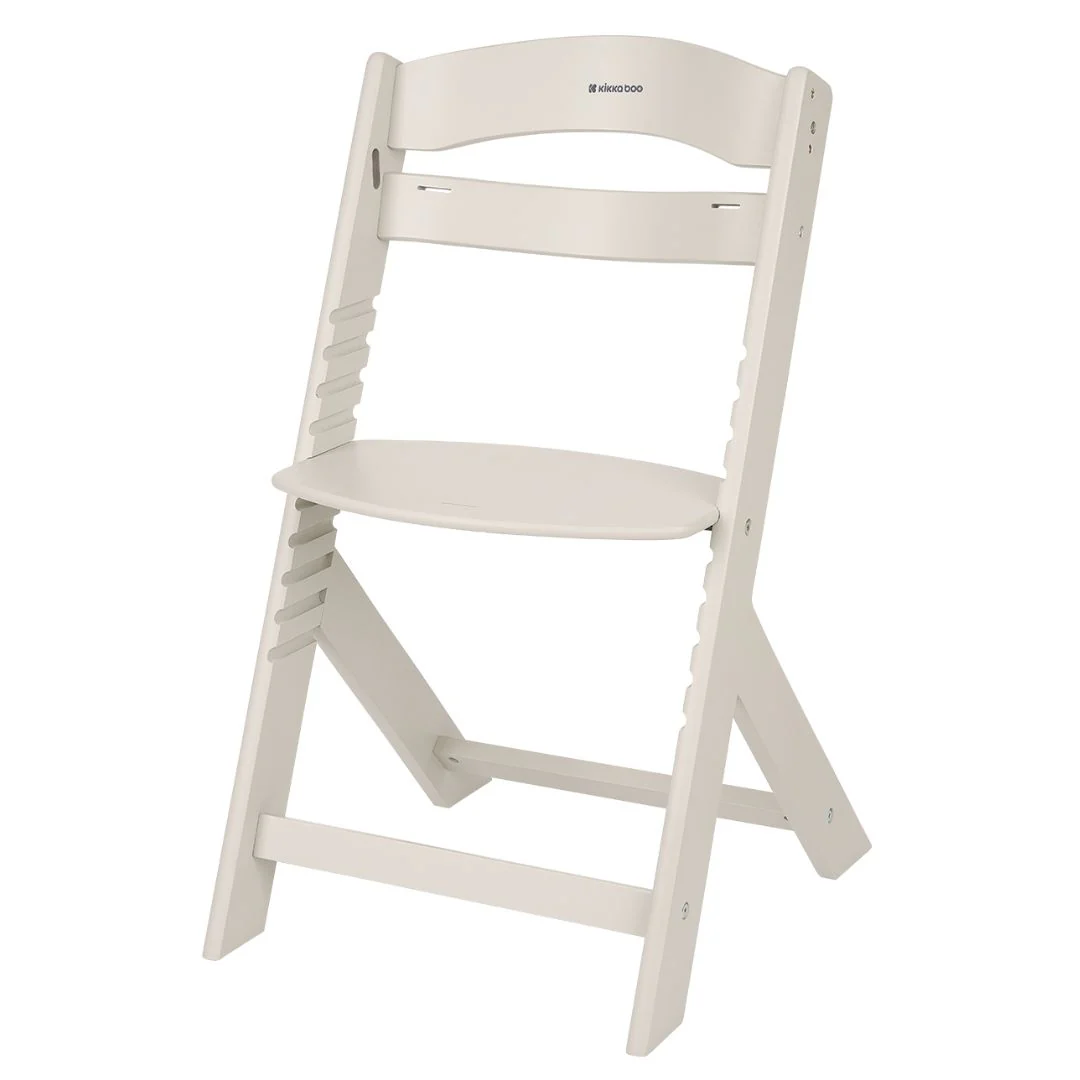 KikkaBoo® Nordy Wooden High Chair Light Beige - Image 5