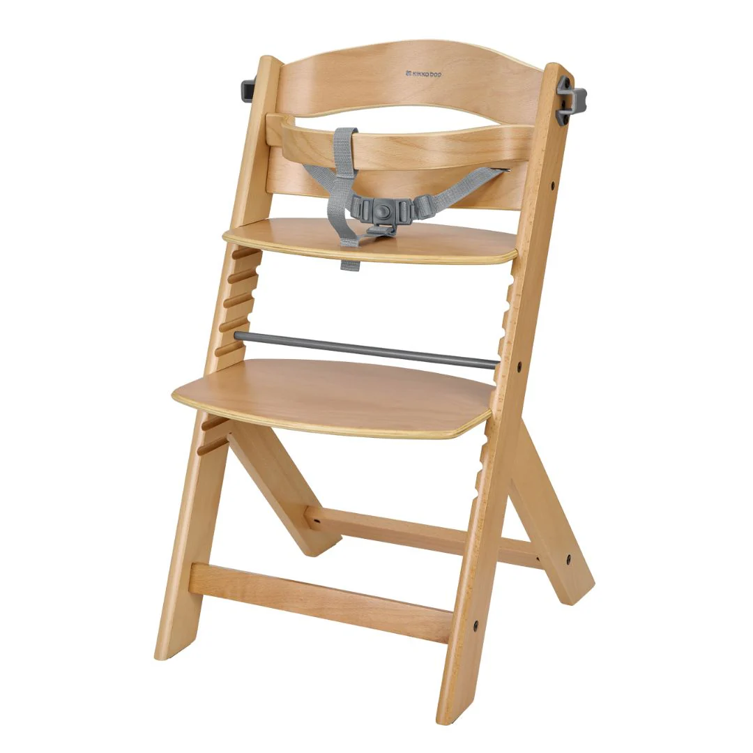 KikkaBoo® Nordy Wooden High Chair Nordy Wood - Image 2