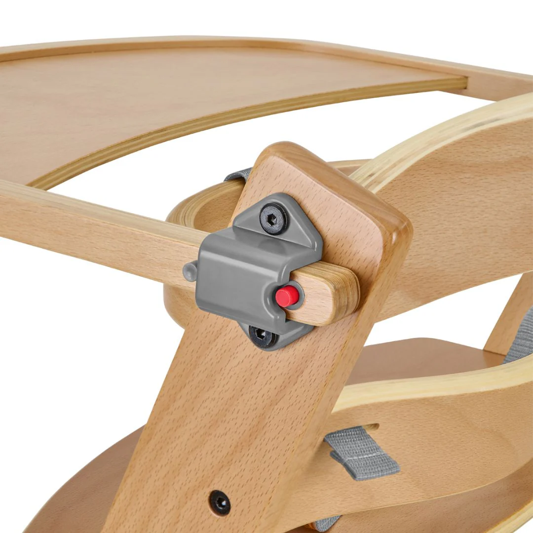 KikkaBoo® Nordy Wooden High Chair Nordy Wood - Image 9