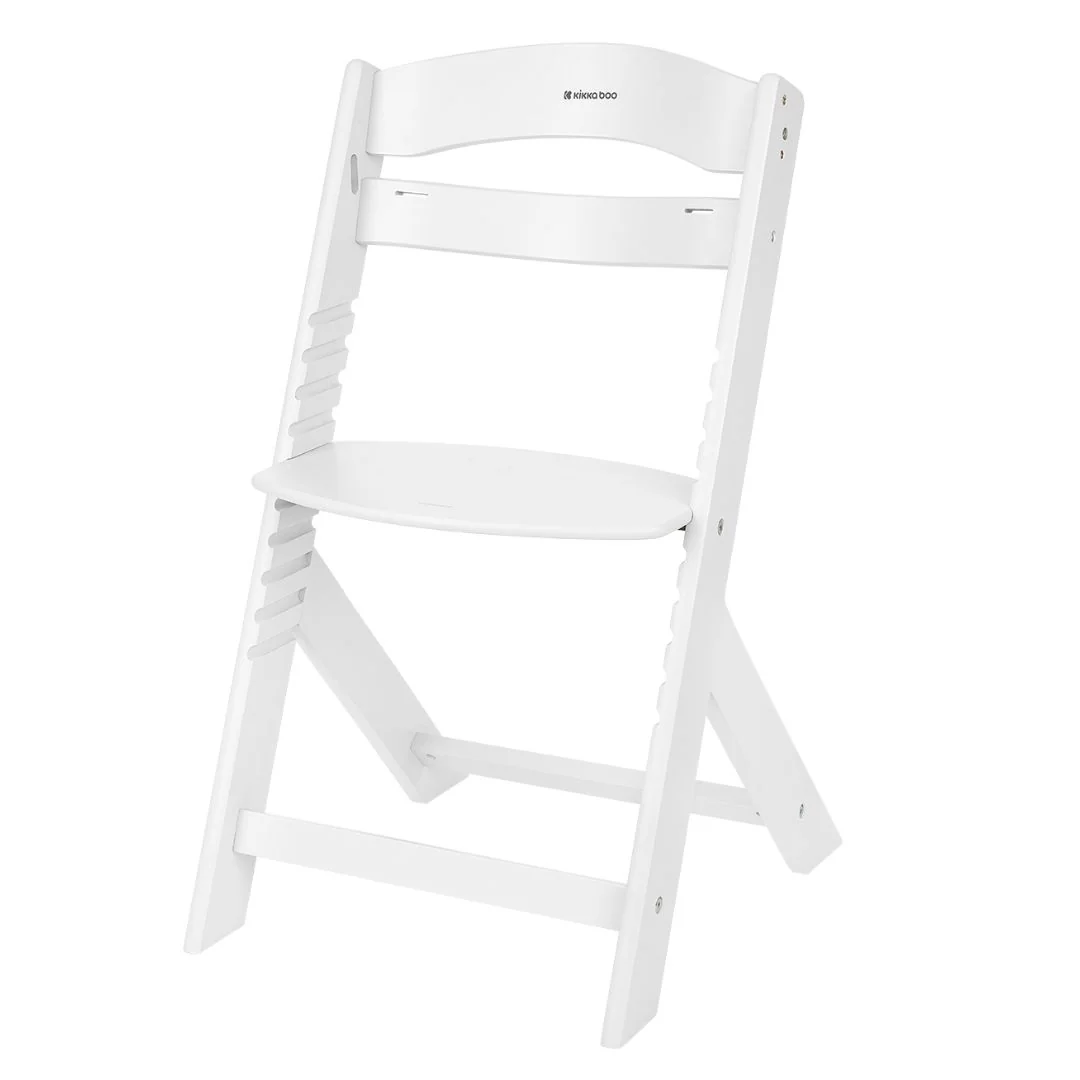 KikkaBoo® Nordy Wooden High Chair Nordy White - Image 5