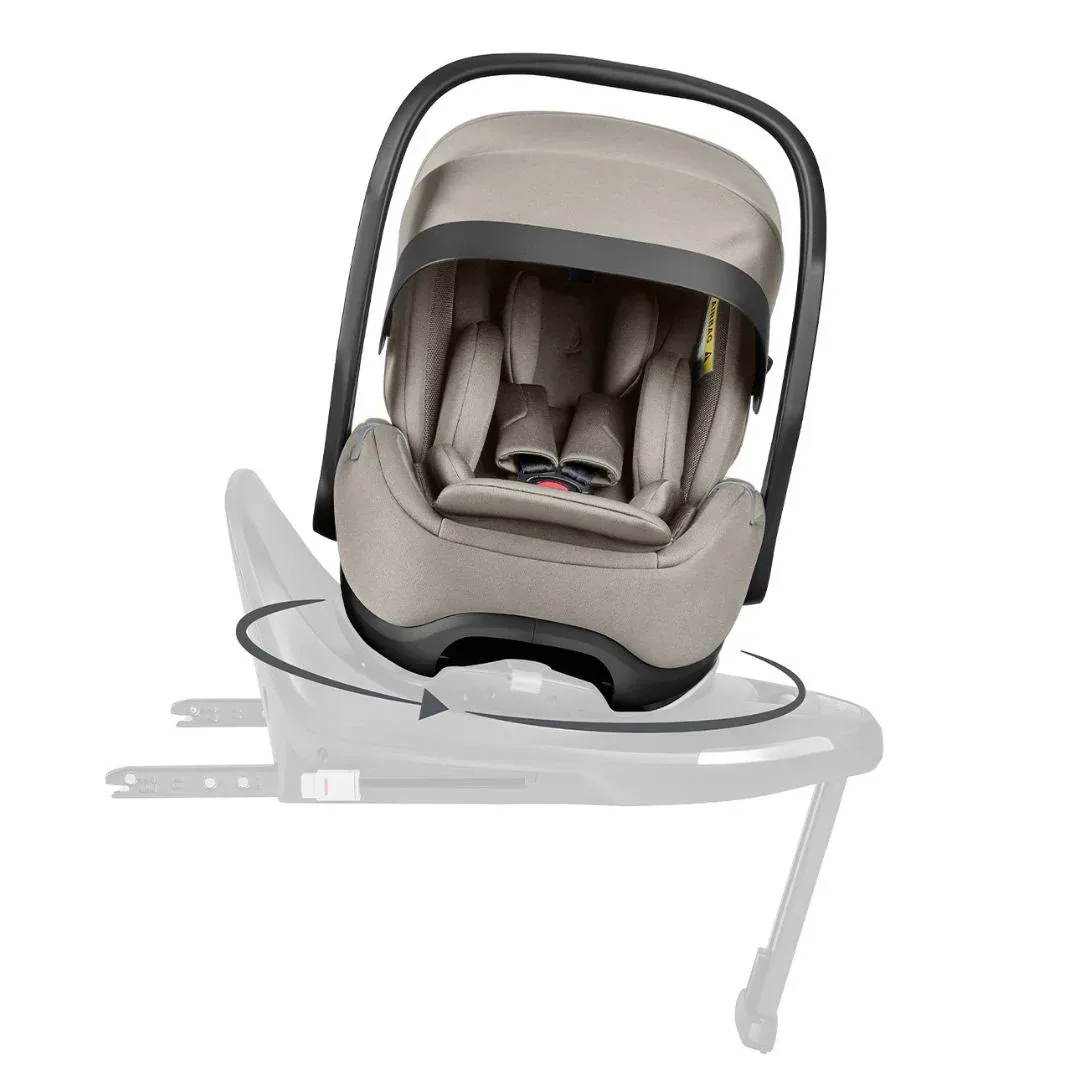 KikkaBoo® Platinum 4in1 Stroller Goya + i-Class i-SIZE Car Seat (40-87 cm) Champagne + i-Class 360 Rotating Isofix Base - Image 21