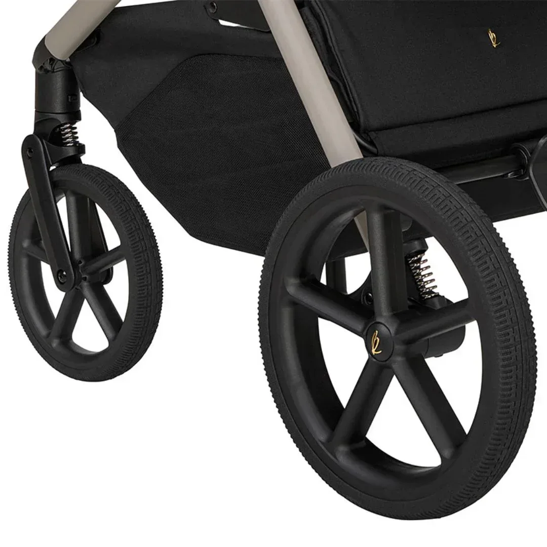 KikkaBoo® Platinum 4in1 Stroller Goya + i-Class i-SIZE Car Seat (40-87 cm) Champagne + i-Class 360 Rotating Isofix Base - Image 12