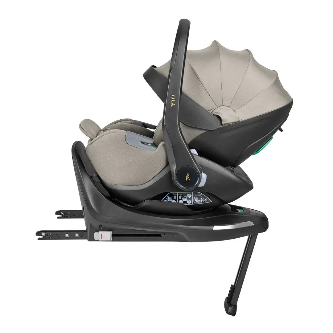 KikkaBoo® Platinum 4in1 Stroller Goya + i-Class i-SIZE Car Seat (40-87 cm) Champagne + i-Class 360 Rotating Isofix Base - Image 22