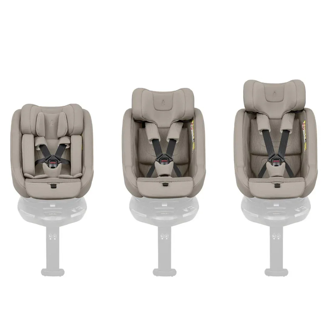 KikkaBoo® Platinum 5in1 Stroller Goya Champagne + i-Class i-SIZE Car Seat (40-87 cm) + i-Class Plus i-SIZE Car Seat (40-105 cm) + i-Class 360 Rotating Isofix Base - Image 26