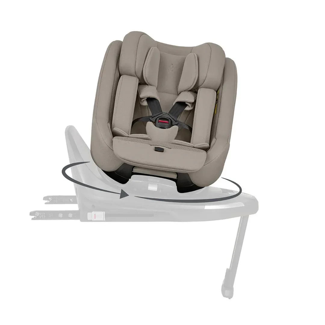 KikkaBoo® Platinum 5in1 Stroller Goya Champagne + i-Class i-SIZE Car Seat (40-87 cm) + i-Class Plus i-SIZE Car Seat (40-105 cm) + i-Class 360 Rotating Isofix Base - Image 27