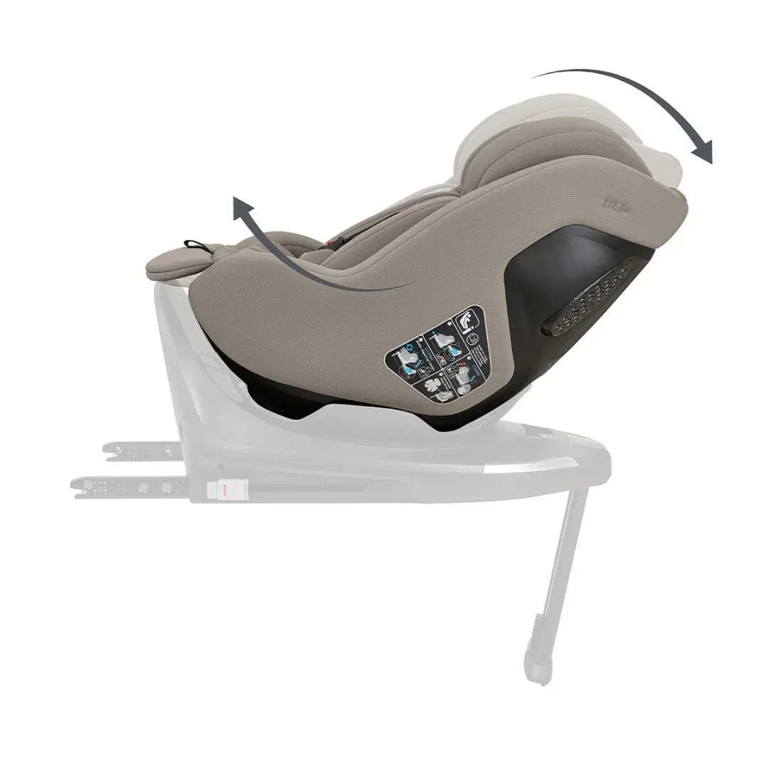 KikkaBoo® Platinum 5in1 Stroller Goya Champagne + i-Class i-SIZE Car Seat (40-87 cm) + i-Class Plus i-SIZE Car Seat (40-105 cm) + i-Class 360 Rotating Isofix Base - Image 28