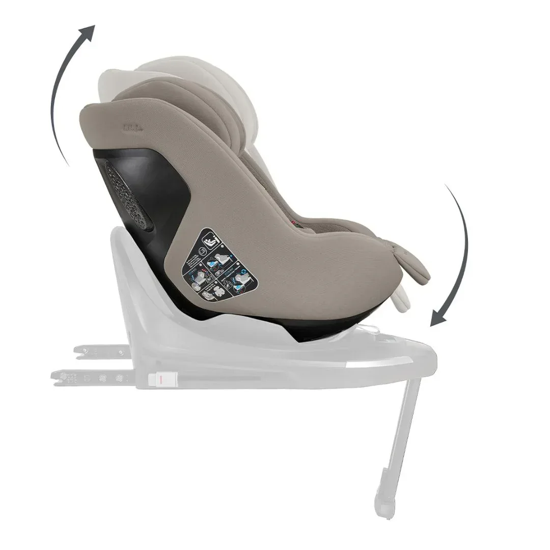 KikkaBoo® Platinum 5in1 Stroller Goya Champagne + i-Class i-SIZE Car Seat (40-87 cm) + i-Class Plus i-SIZE Car Seat (40-105 cm) + i-Class 360 Rotating Isofix Base - Image 29