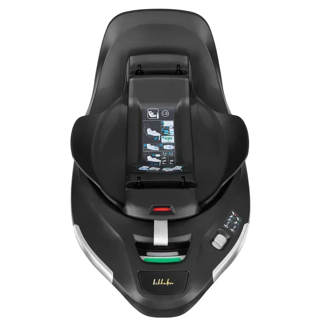 KikkaBoo® Platinum 4in1 Stroller Goya + i-Class i-SIZE Car Seat (40-87 cm) + i-Class 360 Rotating Isofix Base Noir - Image 25