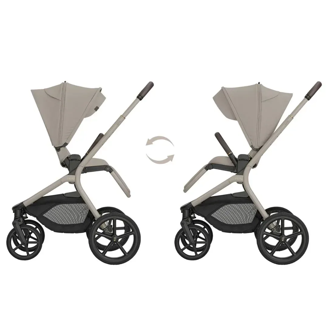 KikkaBoo® Platinum 4in1 Stroller Goya + i-Class i-SIZE Car Seat (40-87 cm) Champagne + i-Class 360 Rotating Isofix Base - Image 7