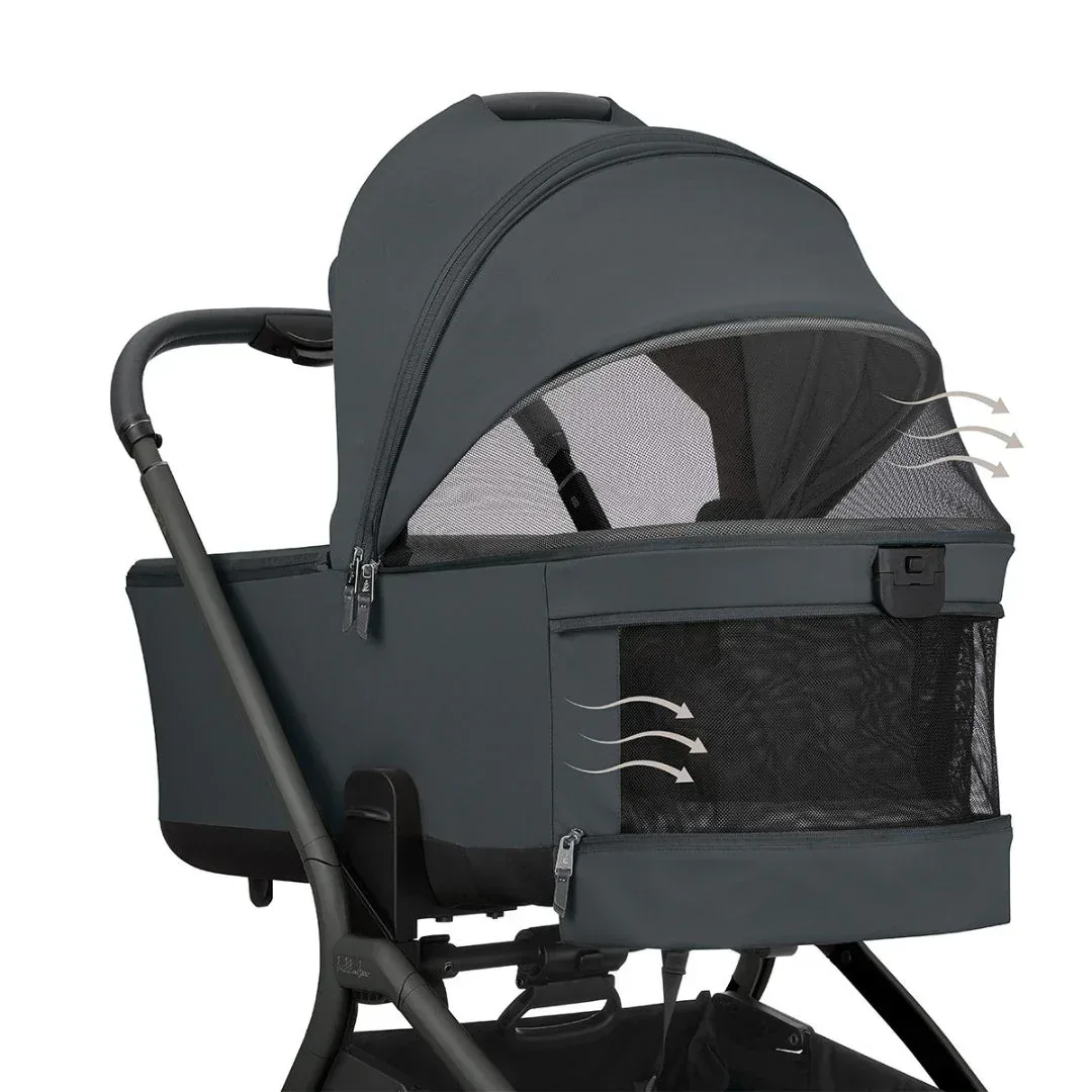 KikkaBoo® Platinum 4in1 Stroller Goya Graphite + i-Class i-SIZE Car Seat (40-87 cm) Noir + i-Class 360 Rotating Isofix Base - Image 15