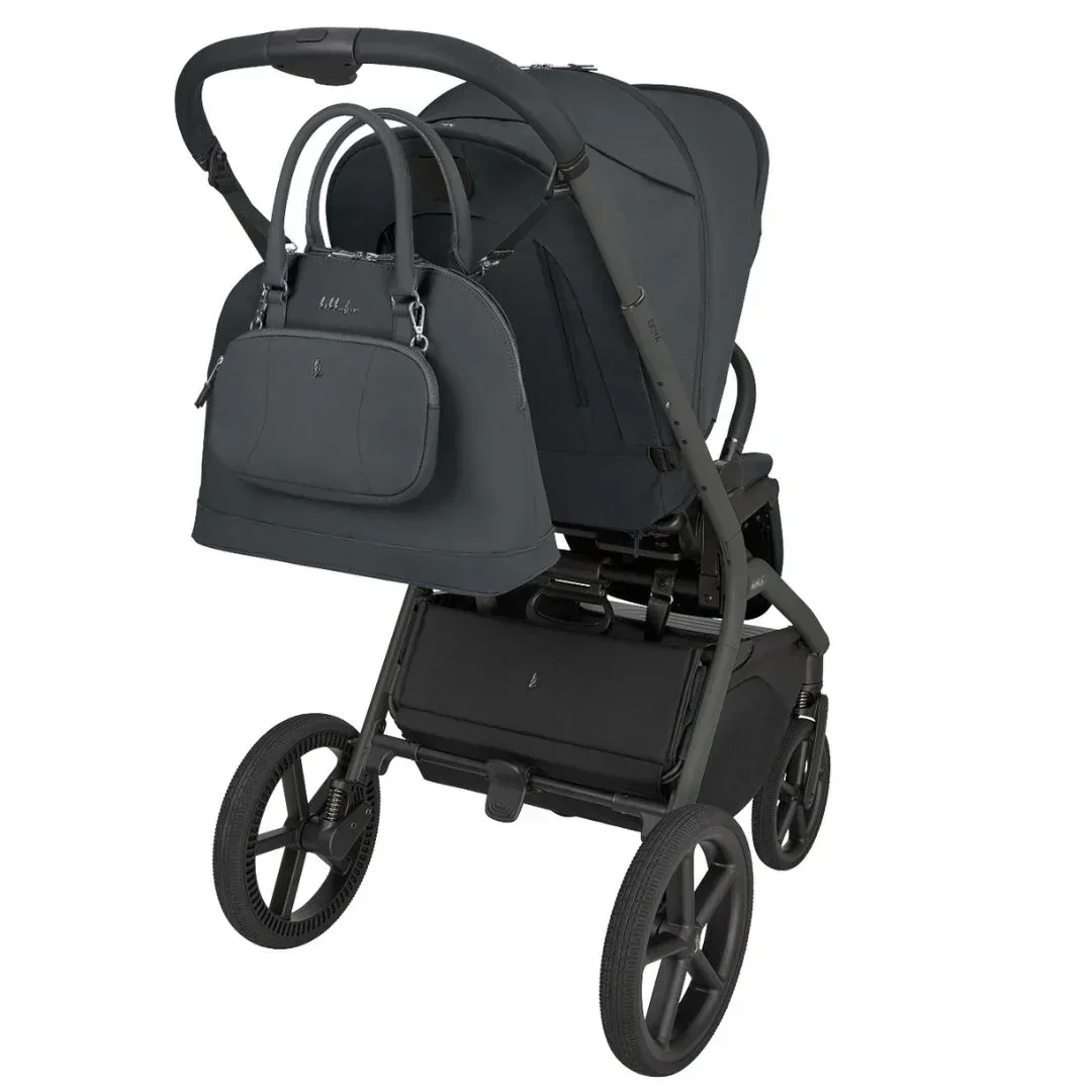 KikkaBoo® Platinum 4in1 Stroller Goya Graphite + i-Class i-SIZE Car Seat (40-87 cm) Noir + i-Class 360 Rotating Isofix Base - Image 10
