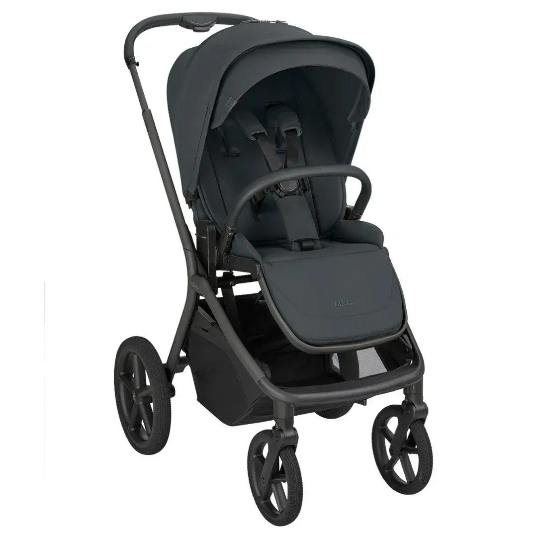 KikkaBoo® Platinum 4in1 Stroller Goya Graphite + i-Class i-SIZE Car Seat (40-87 cm) Noir + i-Class 360 Rotating Isofix Base - Image 5