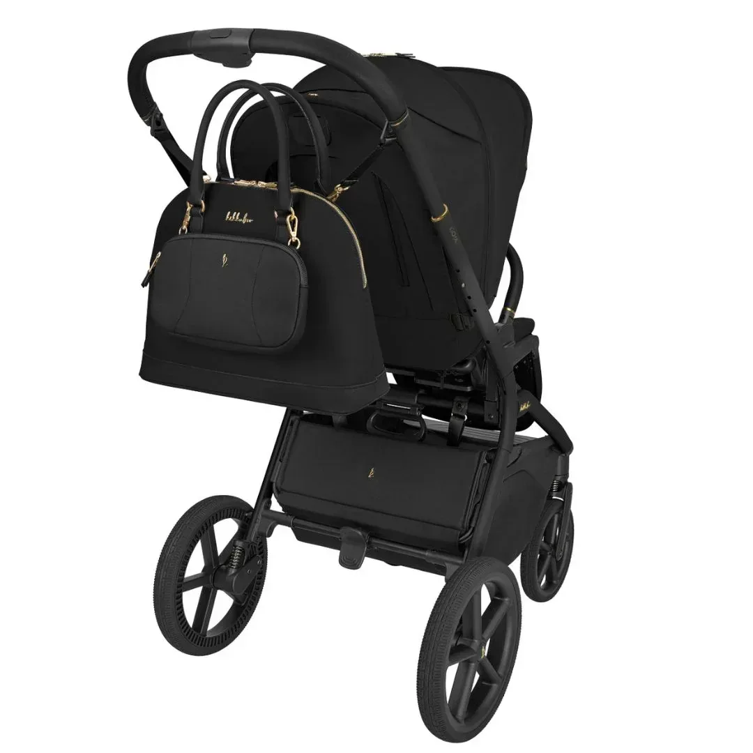 KikkaBoo® Platinum 4in1 Stroller Goya + i-Class i-SIZE Car Seat (40-87 cm) + i-Class 360 Rotating Isofix Base Noir - Image 12