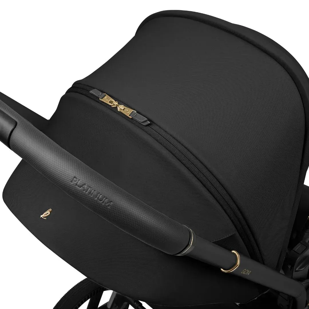 KikkaBoo® Platinum 4in1 Stroller Goya + i-Class i-SIZE Car Seat (40-87 cm) + i-Class 360 Rotating Isofix Base Noir - Image 15
