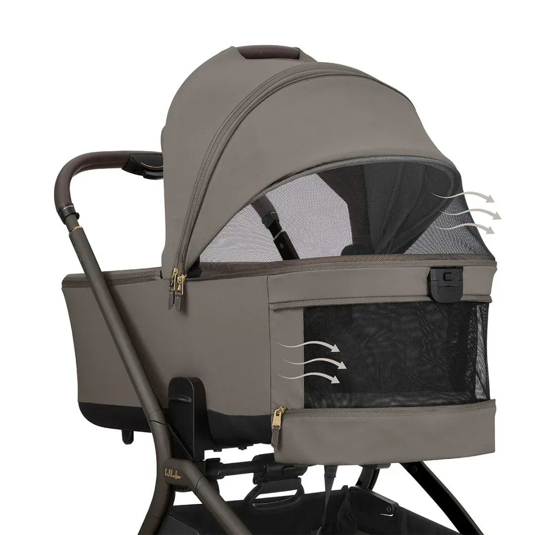 KikkaBoo® Platinum 4in1 Stroller Goya Mocca + i-Class i-SIZE Car Seat (40-87 cm) Noir + i-Class 360 Rotating Isofix Base - Image 10