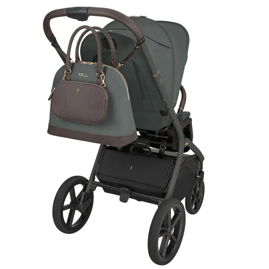 KikkaBoo® Platinum 4in1 Stroller Goya Olive + i-Class i-SIZE Car Seat (40-87 cm) Noir + i-Class 360 Rotating Isofix Base - Image 12