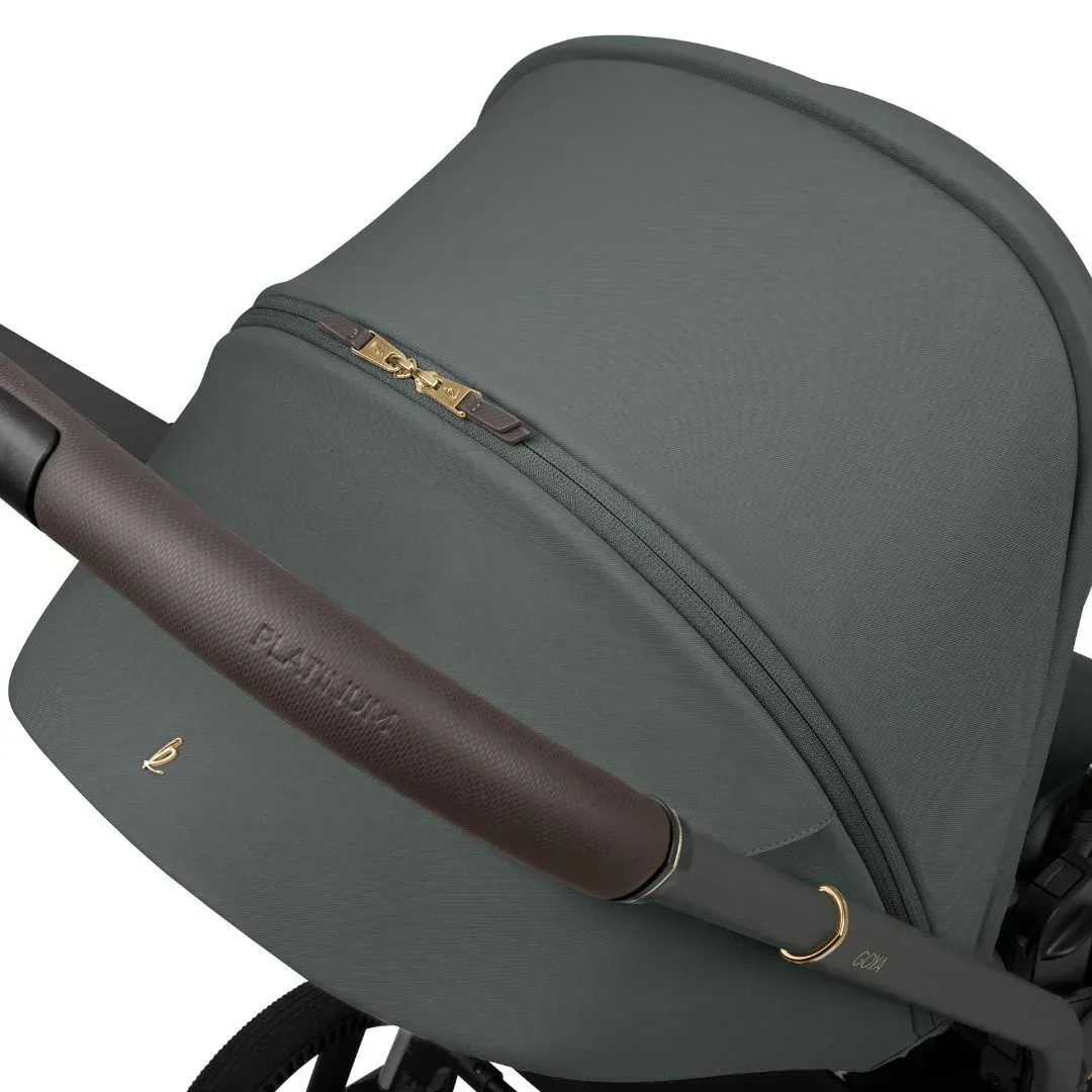 KikkaBoo® Platinum 4in1 Stroller Goya Olive + i-Class i-SIZE Car Seat (40-87 cm) Noir + i-Class 360 Rotating Isofix Base - Image 15