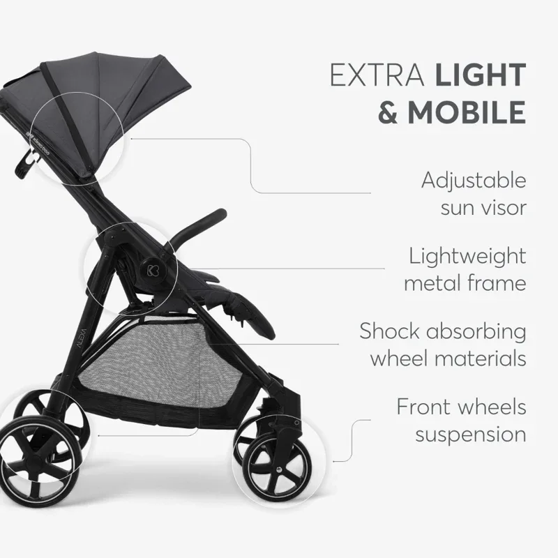 KikkaBoo® Pushchair Alexa Light Grey - Image 5