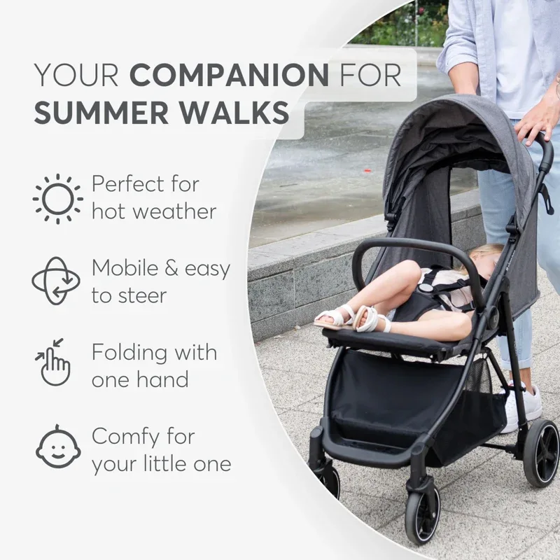 KikkaBoo® Pushchair Alexa Peach - Image 7