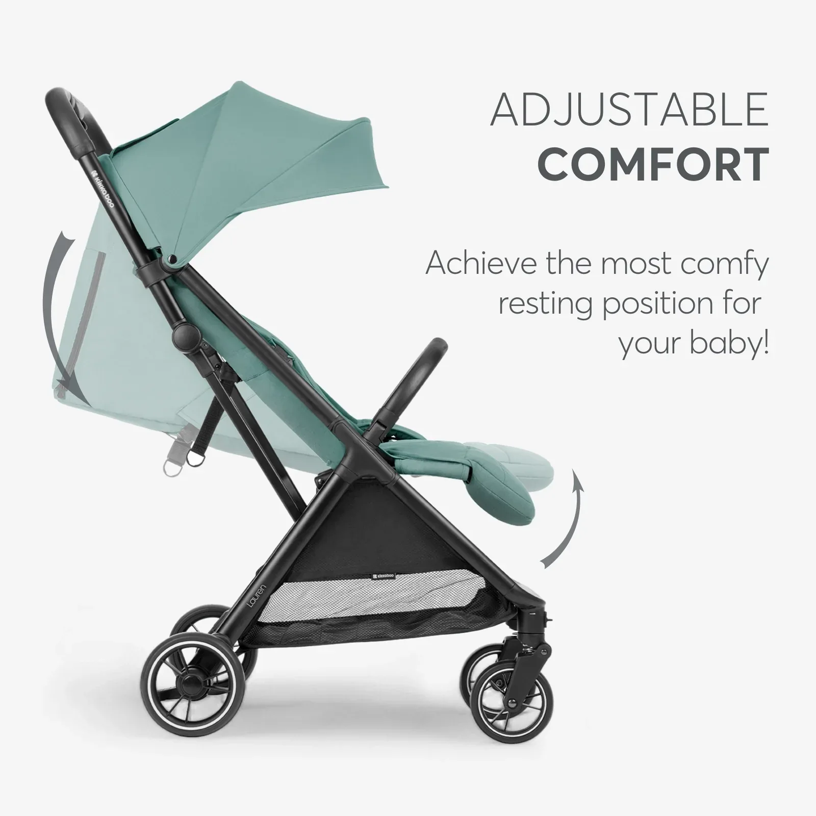 KikkaBoo® Pushchair Lauren Mint 2025 - Image 5