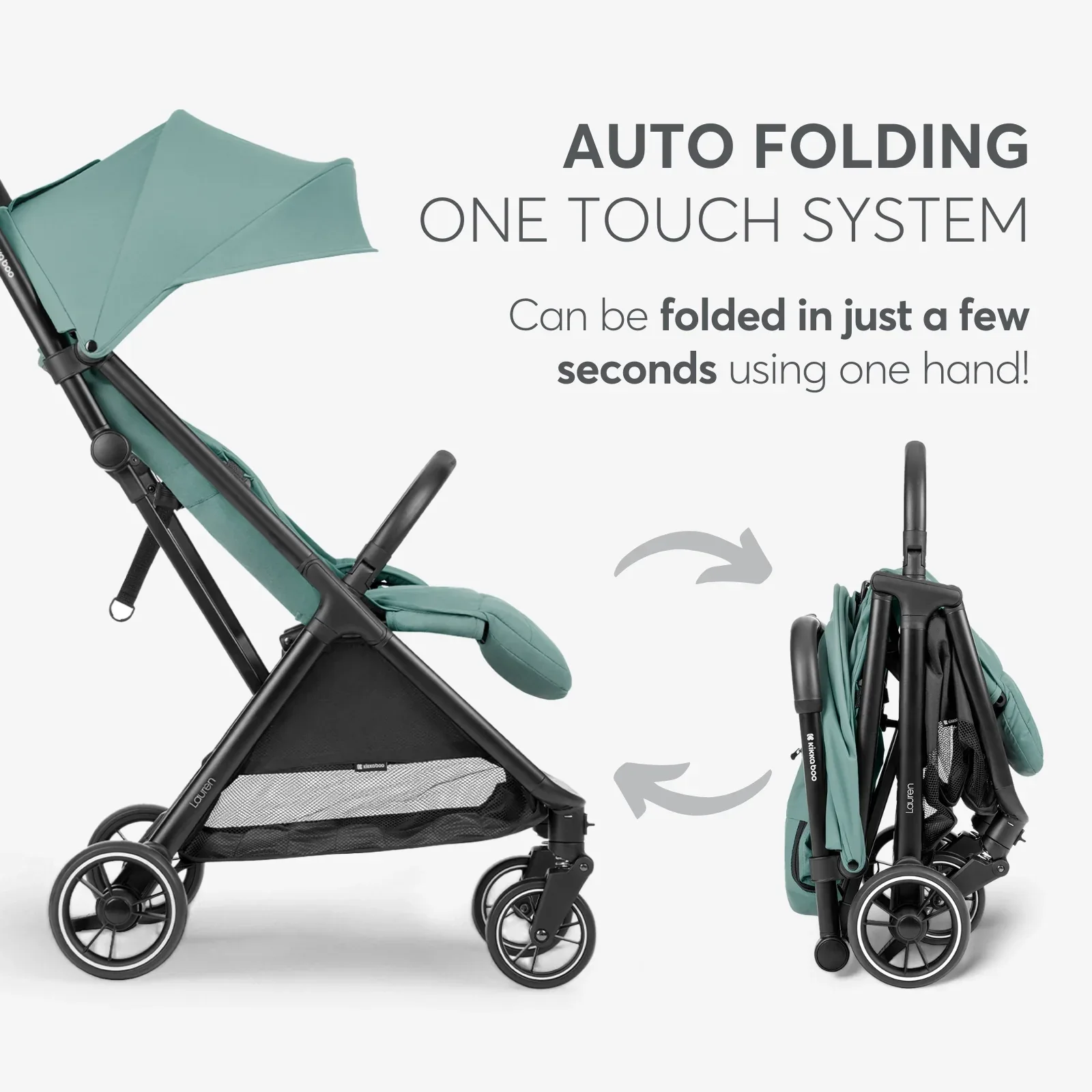 KikkaBoo® Pushchair Lauren Mint 2025 - Image 6