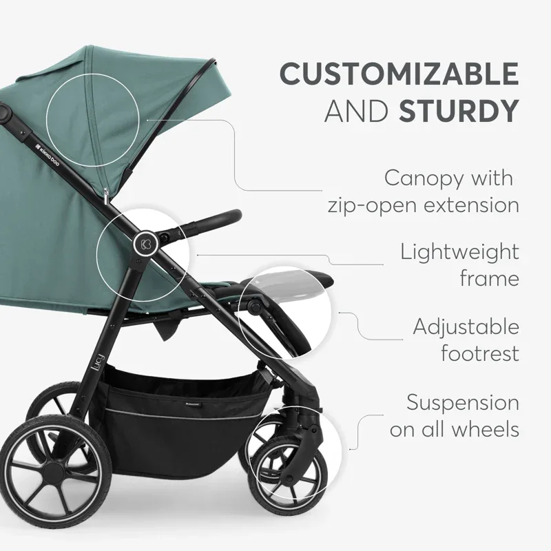KikkaBoo® Pushchair Lucy Mint - Image 3