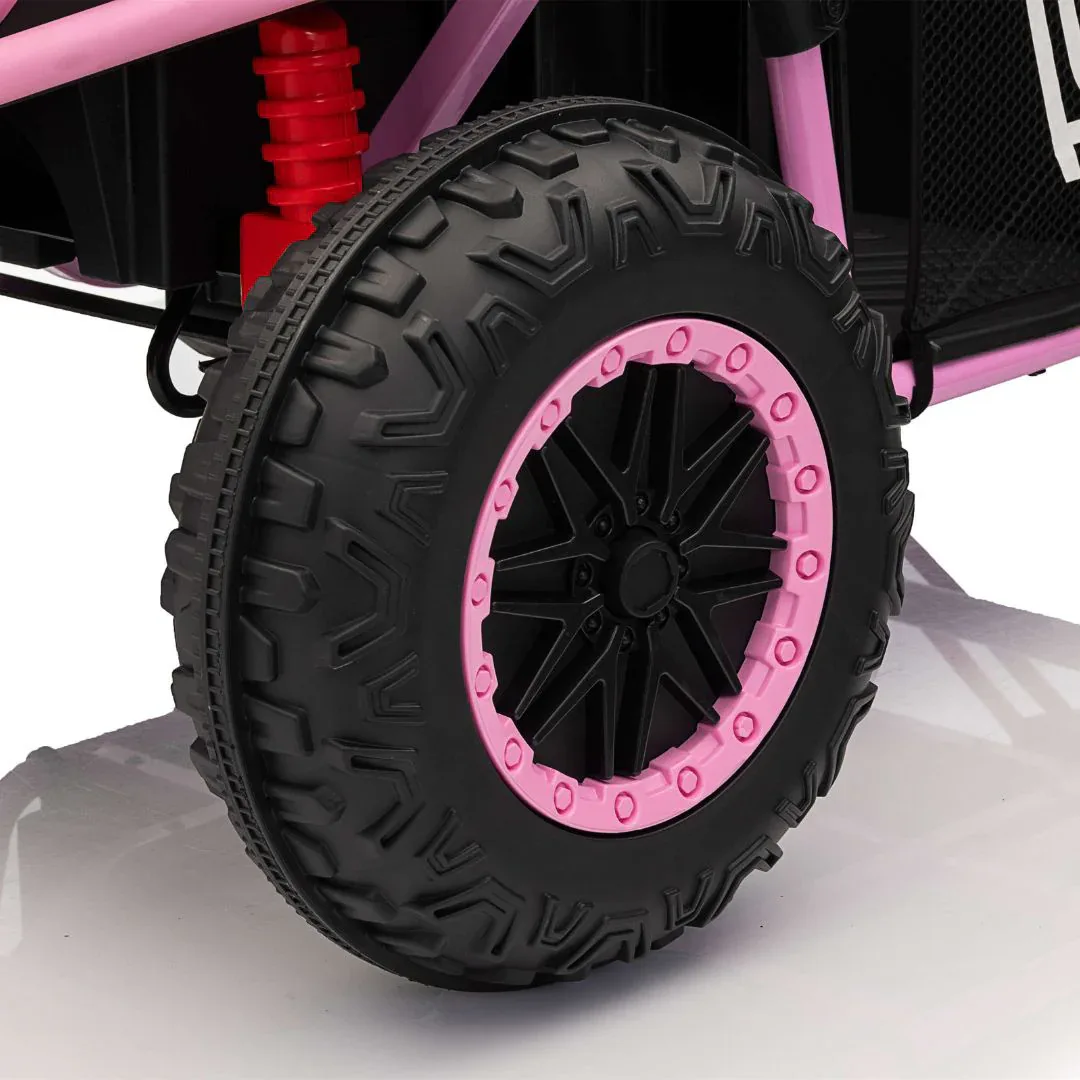 KikkaBoo® Rechargeable car Candy Buggy Pink + 12V/10AH - Image 11