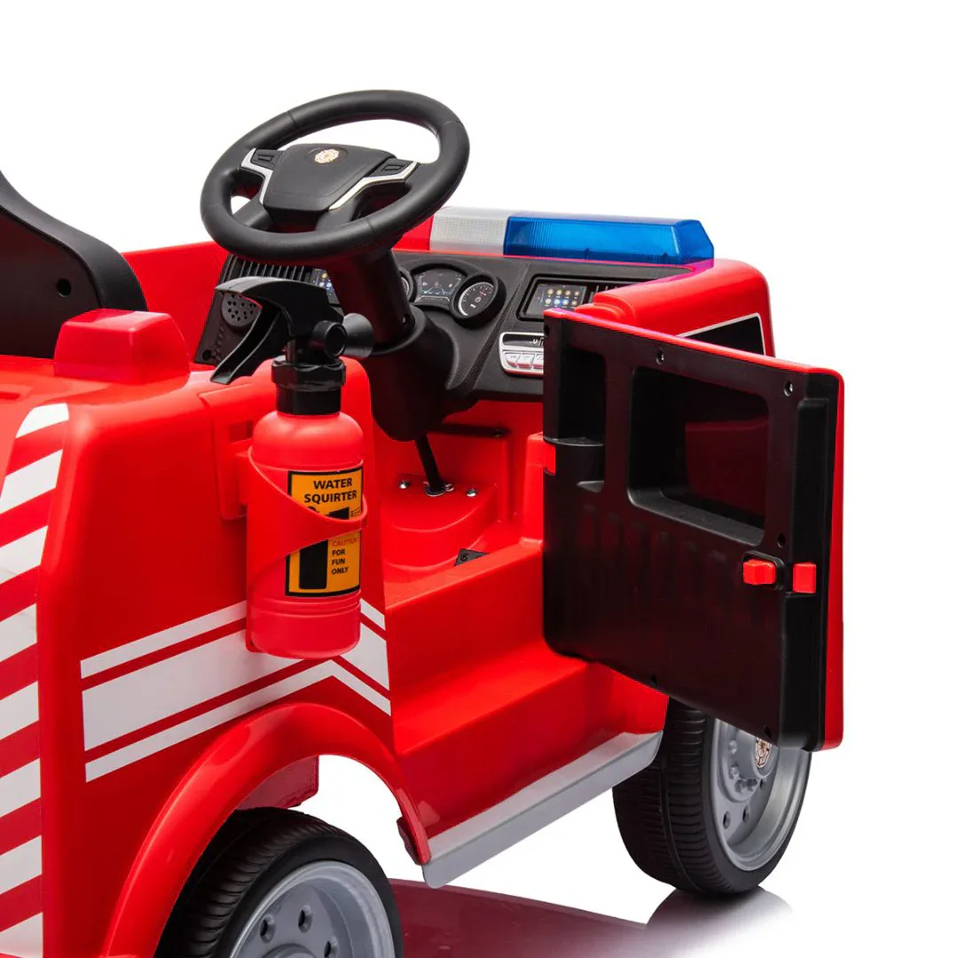 KikkaBoo® Battery-Powered Fire Truck Little Fire Red + 12V/10AH - Image 5