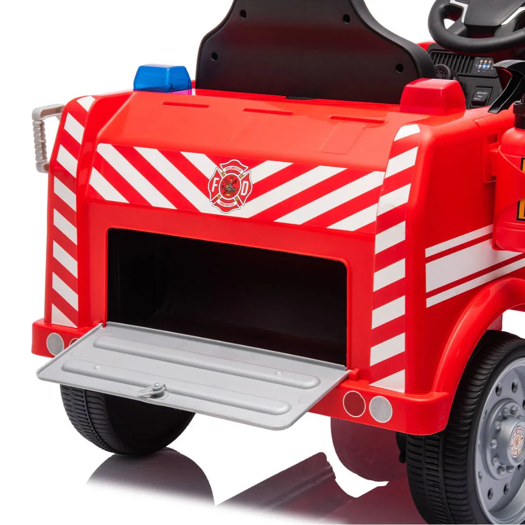 KikkaBoo® Battery-Powered Fire Truck Little Fire Red + 12V/10AH - Image 6