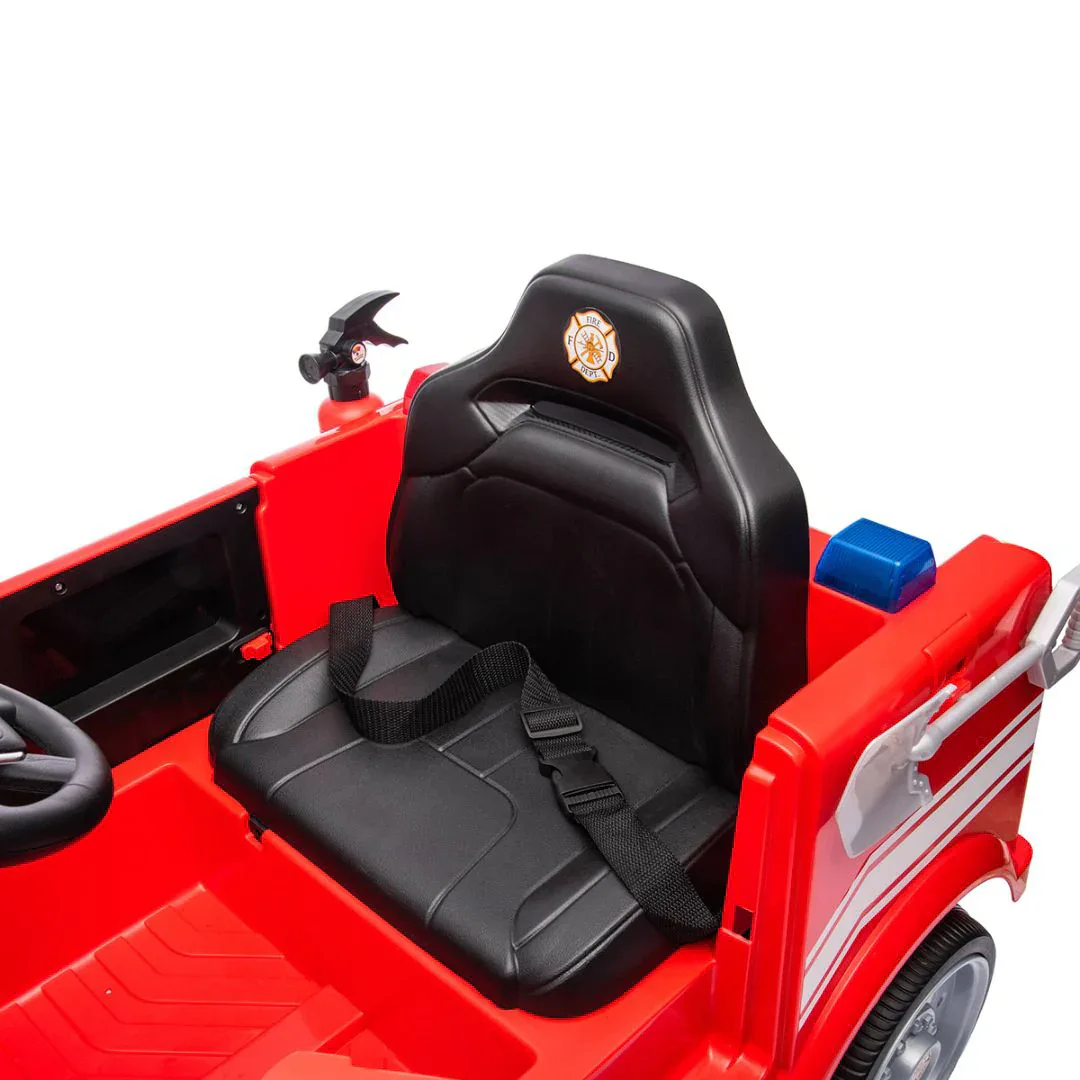KikkaBoo® Battery-Powered Fire Truck Little Fire Red + 12V/10AH - Image 8