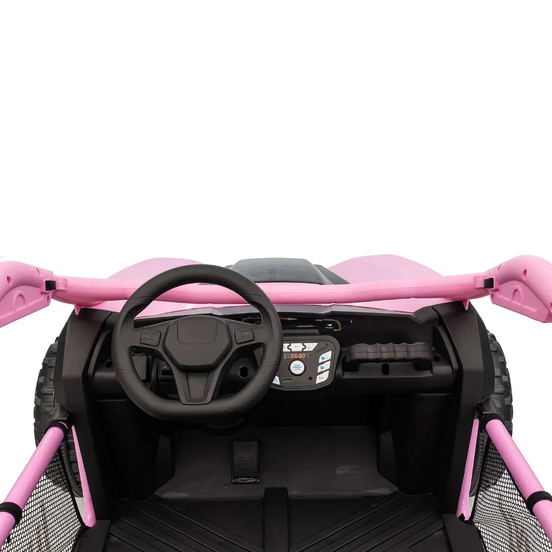 KikkaBoo® Rechargeable car Candy Buggy Pink + 12V/10AH - Image 7