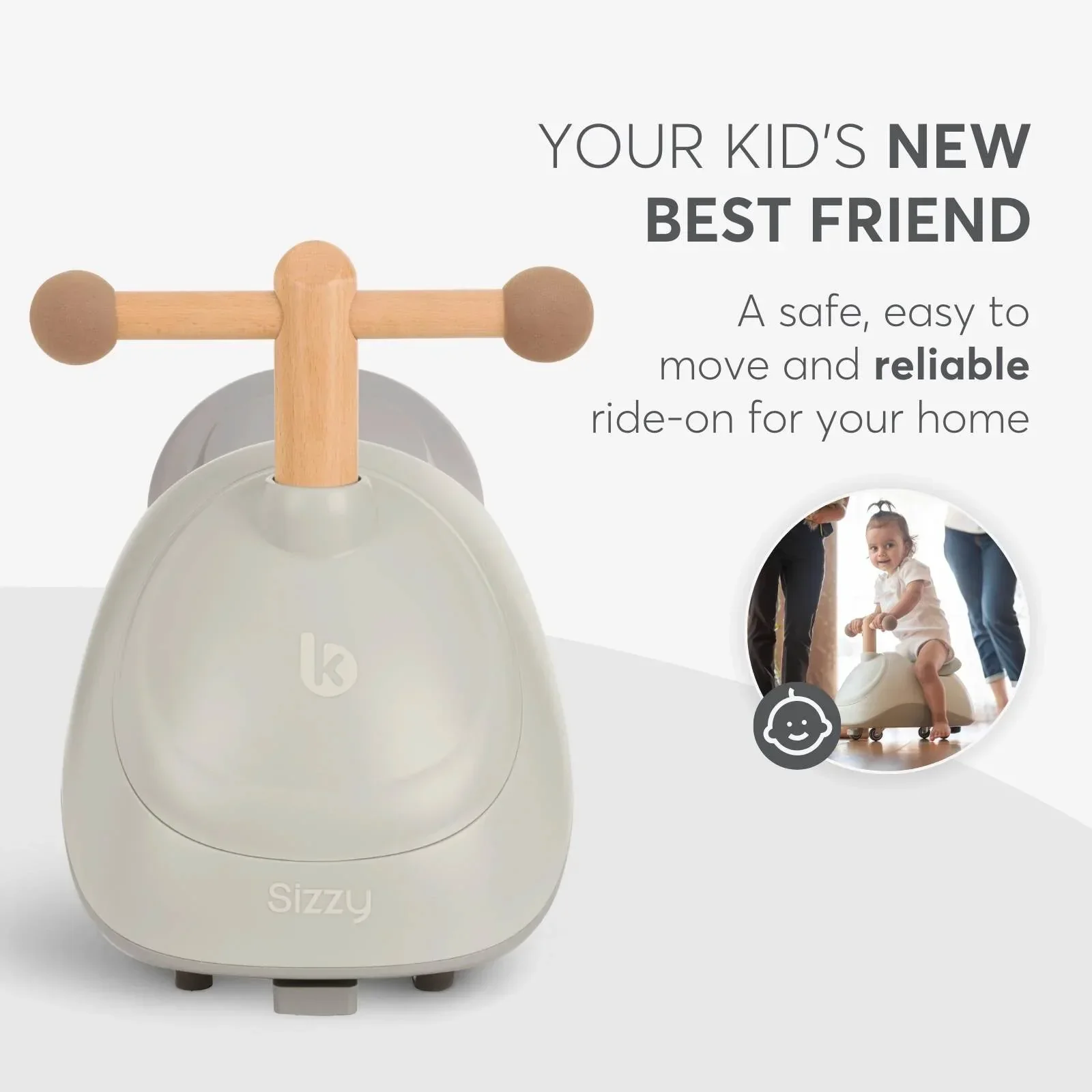 KikkaBoo® Ride-On Sizzy Beige - Image 10