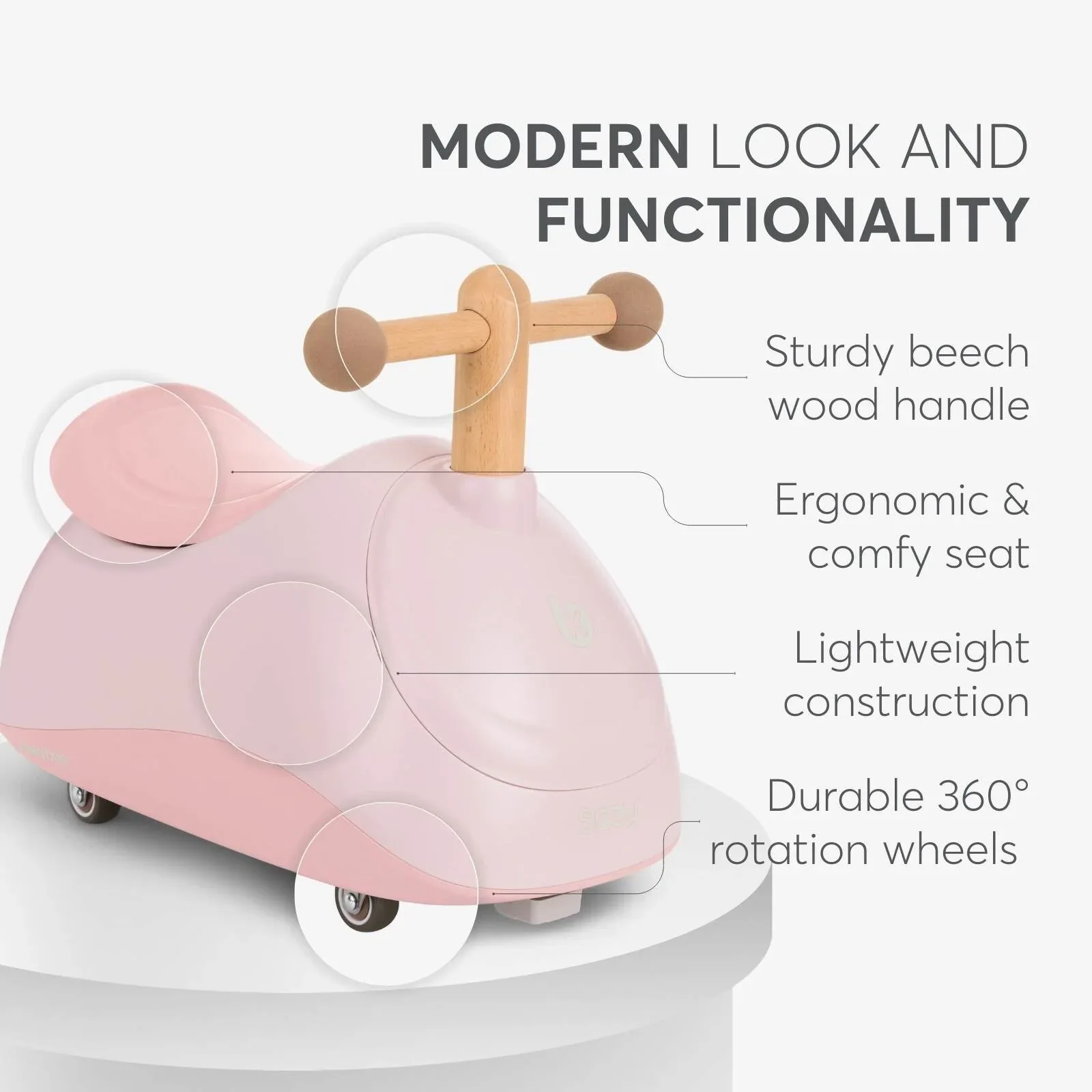 KikkaBoo® Ride-On Sizzy Pink - Image 7