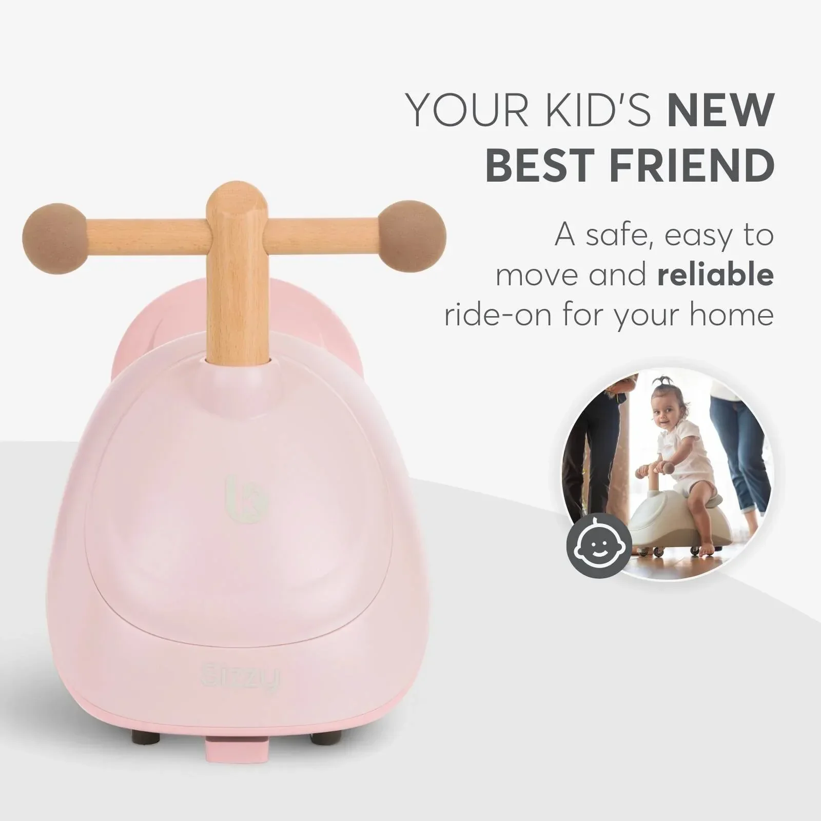 KikkaBoo® Ride-On Sizzy Pink - Image 8