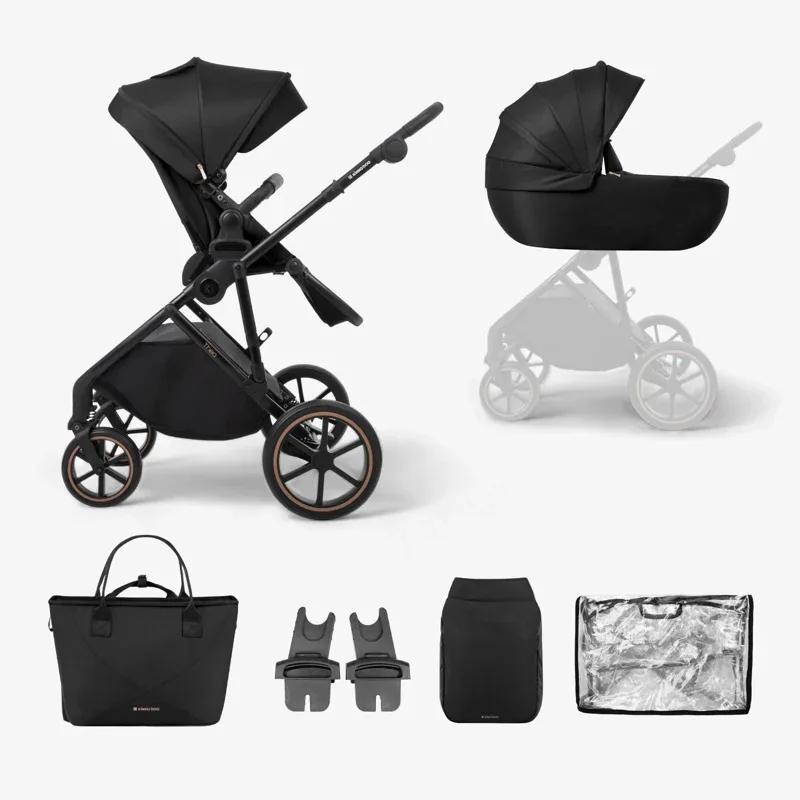 KikkaBoo® Stroller 2in1 with carrycot Thea Black