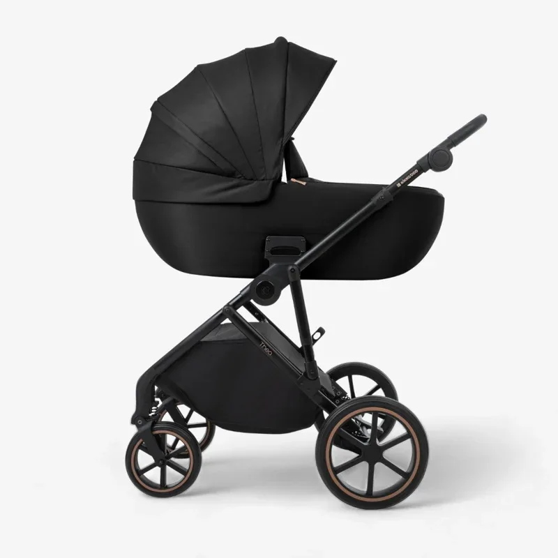 KikkaBoo® Stroller 2in1 with carrycot Thea Black - Image 3
