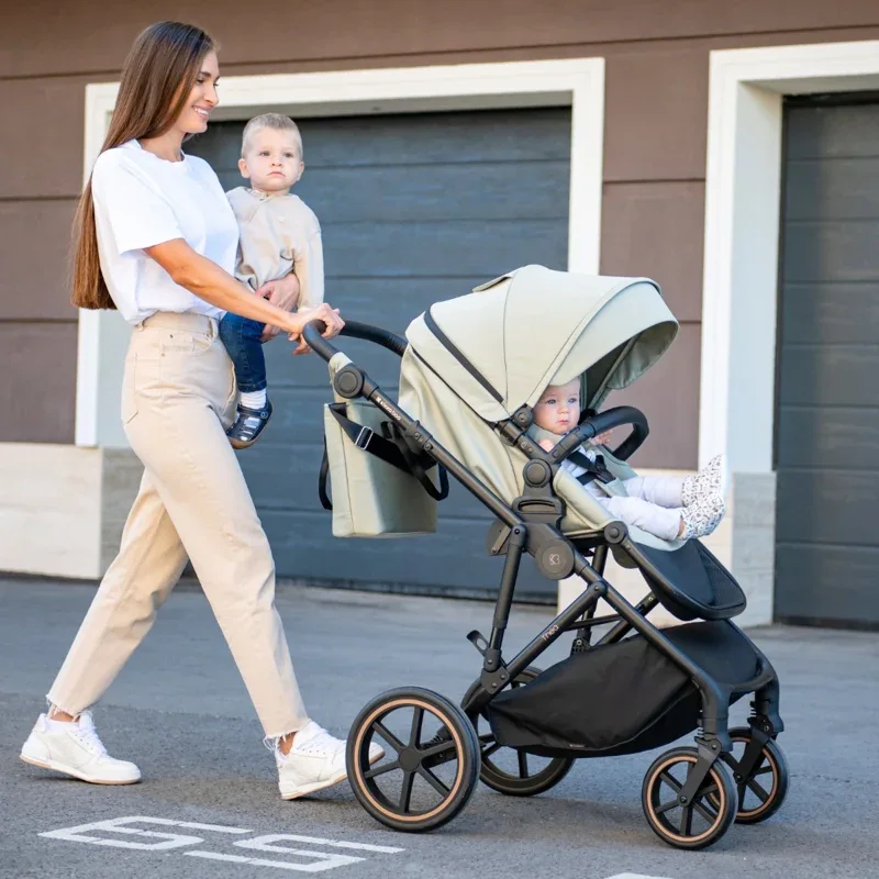 KikkaBoo® Stroller 2in1 with carrycot Thea Black - Image 5