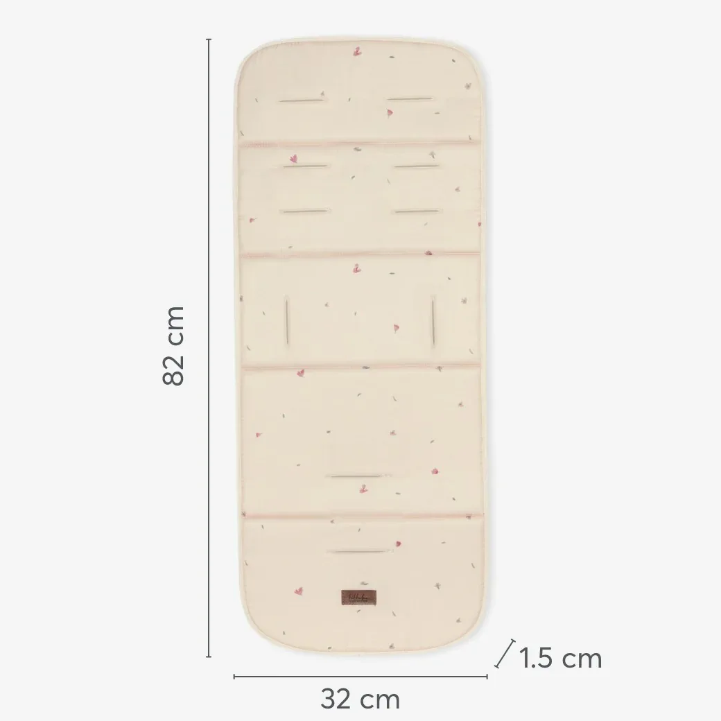 KikkaBoo® Stroller liner Secret Garden Beige - Image 3