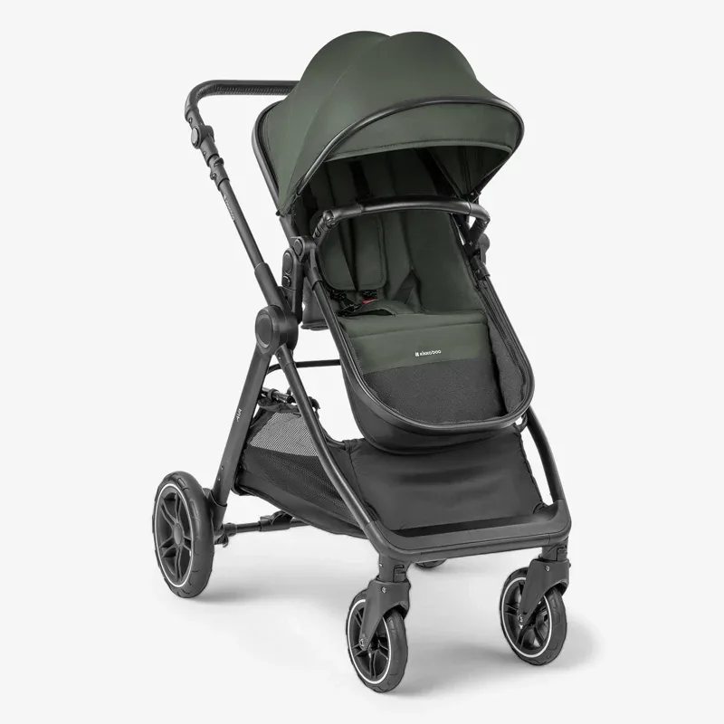 KikkaBoo® Stroller with carrycot 3v1 Ava Army Green - Image 3