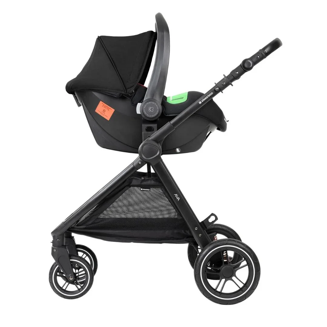 KikkaBoo® Stroller with carrycot 3v1 Ava Black - Image 14