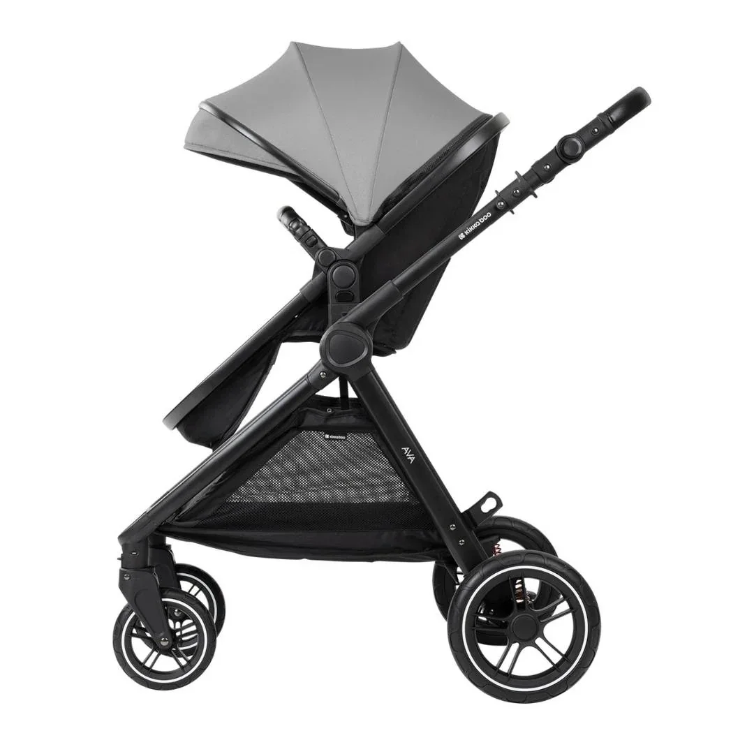 KikkaBoo® Stroller with carrycot 3v1 Ava Grey - Image 12