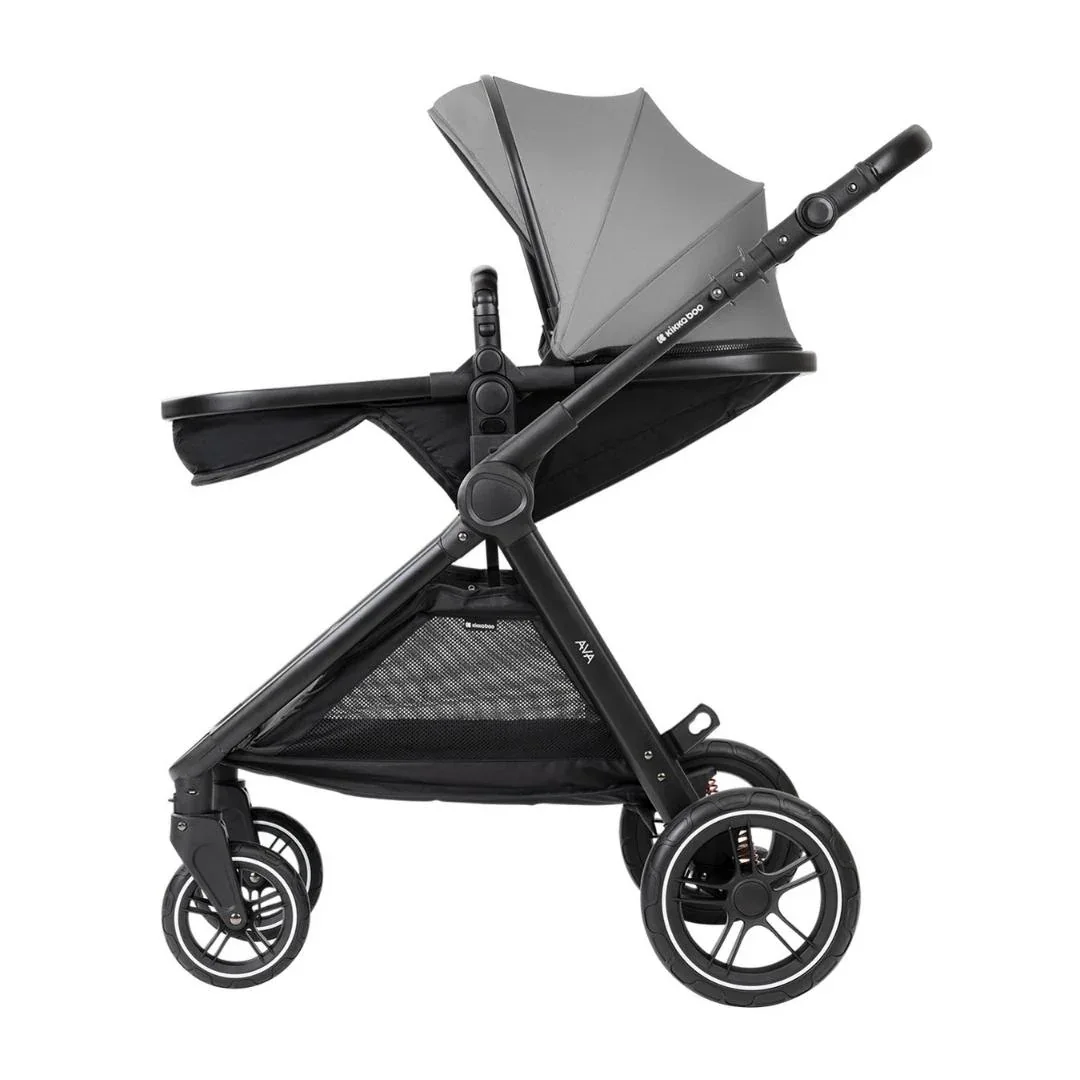 KikkaBoo® Stroller with carrycot 3v1 Ava Grey - Image 13