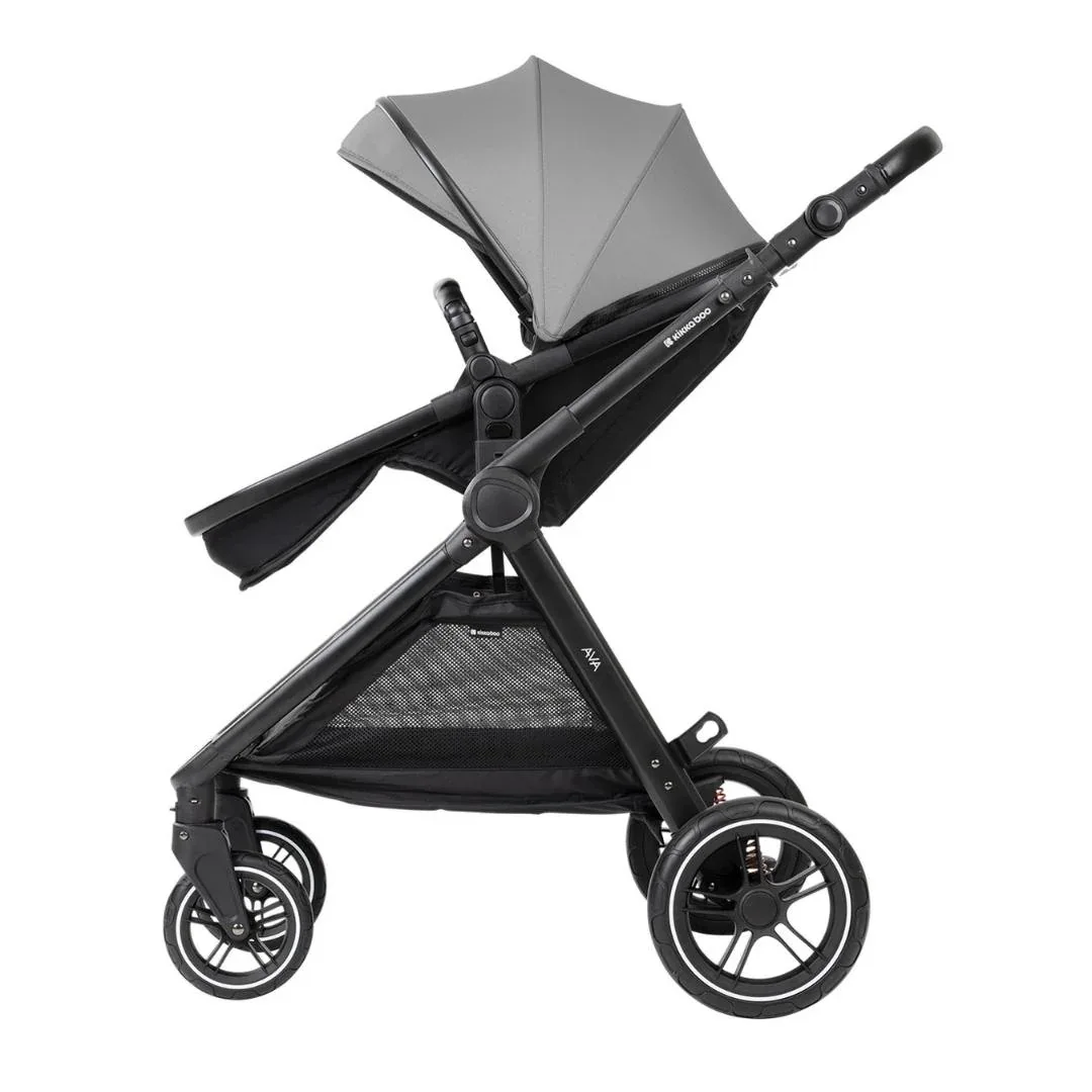 KikkaBoo® Stroller with carrycot 3v1 Ava Grey - Image 14
